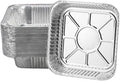 Non-Stick Disposable Air Fryer Aluminum Foil Liners Square 50PCS, Oil-Proof Aluminum Foil Tin Box Also for Steamer Basket Instant Pot Oven & Grill (8 * 8 Inch-Square)