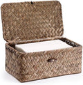 Dryer Sheet Holder, Woven Seagrass Dryer Sheets Container by Hoowen