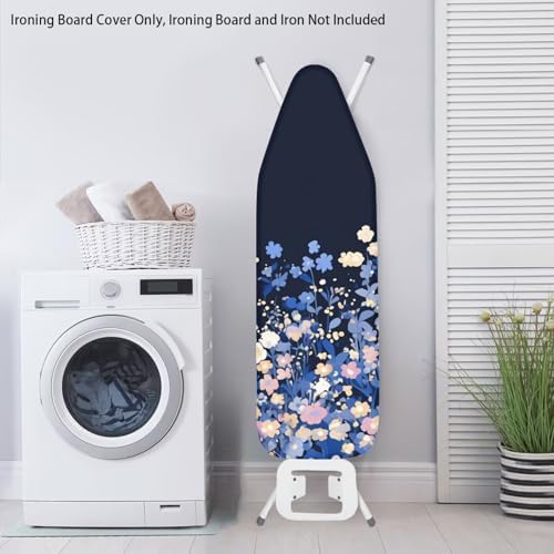 Floral Print Ironing Board Cover and Pad Dust-Proof Stain Resistant Ironing - Image 3