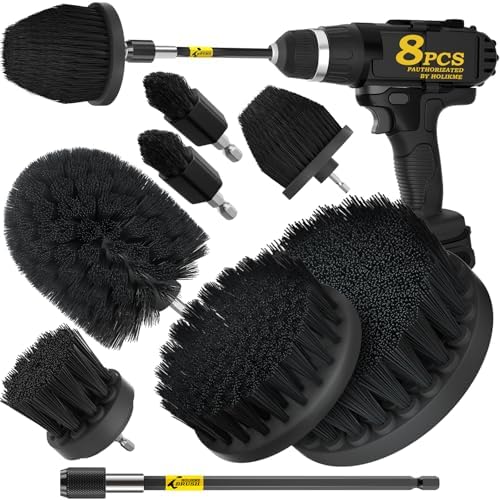 Holikme 8Pc Drill Brush Set by Holikme