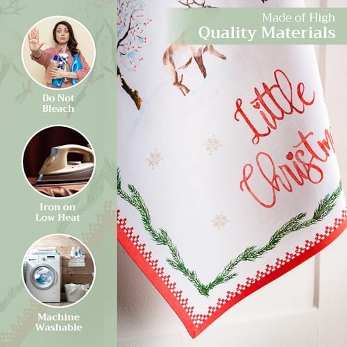 Maison d' Hermine Kitchen Towels Set of 3 Reusable 100% Cotton 27.50" x 20" - Image 3