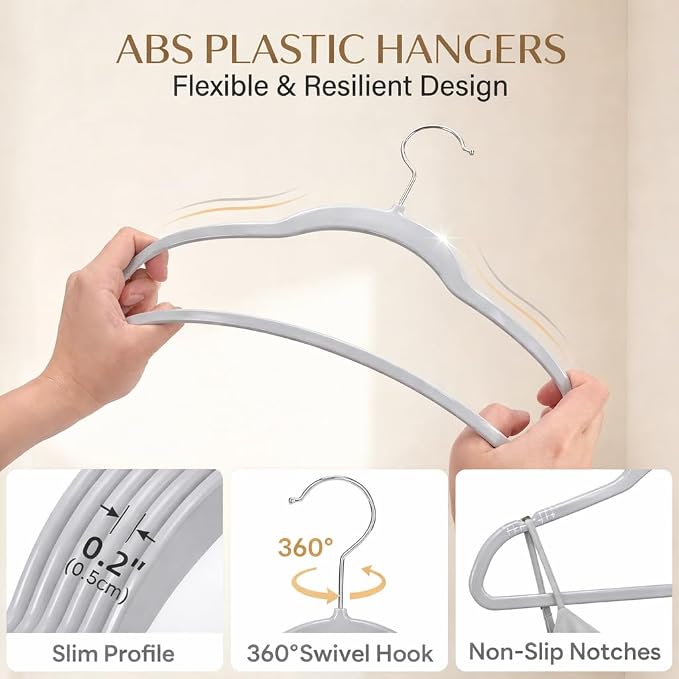 SMARTOR Plastic Hangers 20 Pack - Image 7