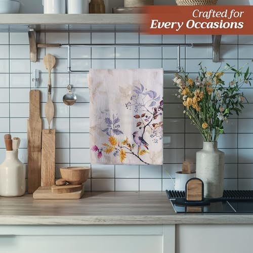 Maison d' Hermine Kitchen Towels Set of 3 Reusable 100% Cotton 27.50" x 20" - Image 5