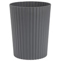 JiatuA Small Bathroom Trash Can Plastic Wastebasket Garbage Can Dark Grey | by JiatuA