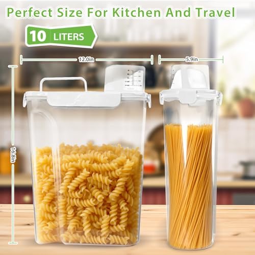 Viretec Rice Storage Container, 15 to 20lb Dry Food Airtight Dispenser - Image 3