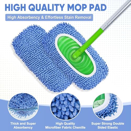 6-Pack Reusable Microfiber Mop Pads Compatible - Image 3