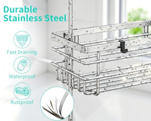HapiRm Hanging Shower Caddy Organizer - Image 3