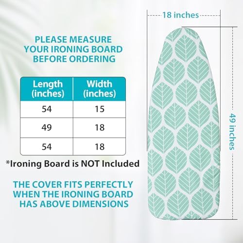 Seiritex Wide Ironing Board Cover and Pad 18 x 49 inch Heat Reflective - Image 6