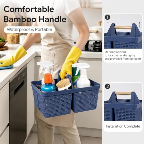 UUJOLY Portable Plastic Shower Caddy Basket - Image 2