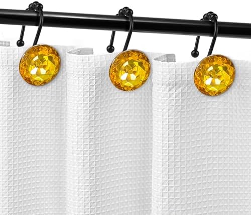 Sunlit Luxury Design Round Yellow Diamond Crystal Gem Bling - Image 5