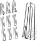 100 Pcs Stainless Steel Curtain Pleat Hook, Dveda Drapery Hooks Traverse Pleater by Dveda