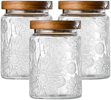 Glass Storage Containers With Lids, Glass Jars With Lids by Unknown