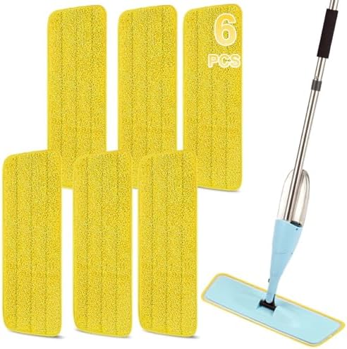16.5 Inch Reusable Mop Pads Microfiber Spray Mop Replacement Heads by ZIYUNBIXI