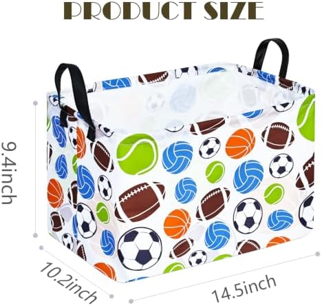 Football Storage Basket Empty, Waterproof Football Storage Bins Organizer - Image 2