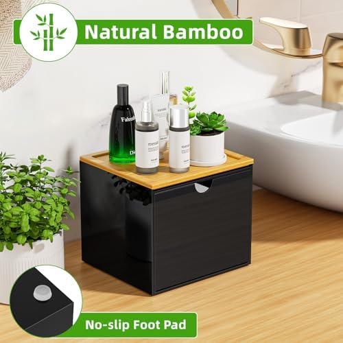 VITVITI Drawer Disposable Face Towel Holder Box, Acrylic Storage - Image 3