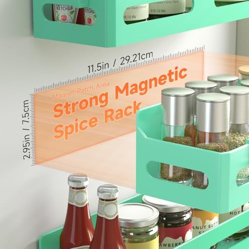 Sevenblue 4-Pack Magnetic Spice Rack - Image 2