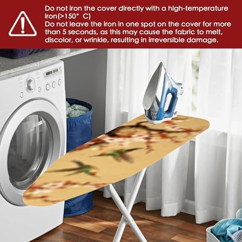 Nuxovilar Hummingbird Plum Blossom Ironing Board Cover 15x54 - Image 6