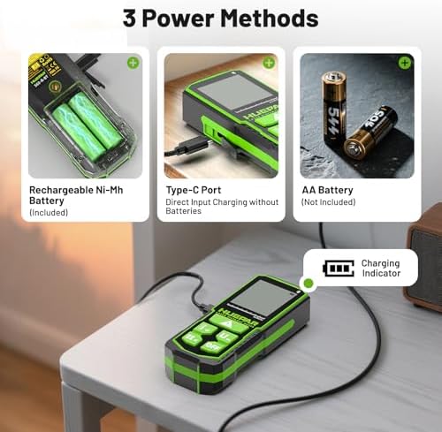 Huepar 200Ft Bluetooth Laser Measuring Tool S60-BT, APP Control, Rechargeable - Image 5