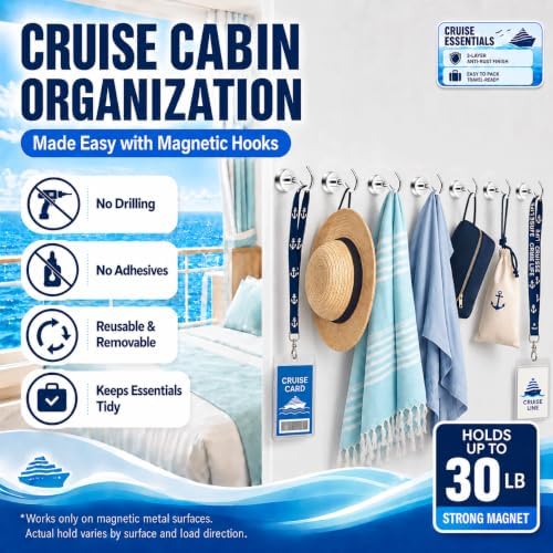 Neosmuk Magnetic Hooks, 30lb Heavy Duty, 10 Pack - Image 3