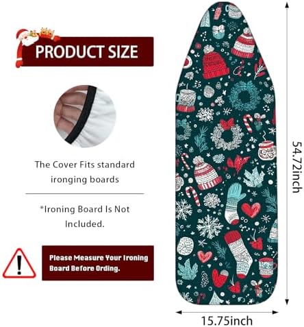 Nuxovilar Winter Hats Mittens Ironing Board Cover 15x54 Polyester - Image 3