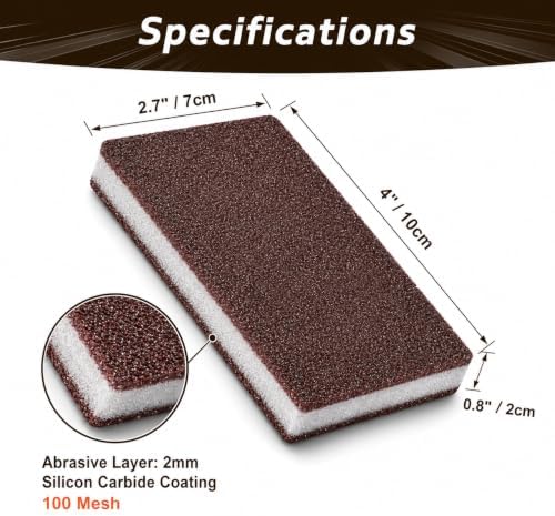 Carborundum Heavy Duty Scouring Sponges, 0.4" 8 Count - Image 2