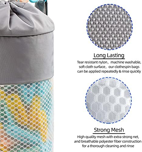 Mesh Clothespin Bag Holder Outside, Ventilation and Moisture Resistance - Image 4