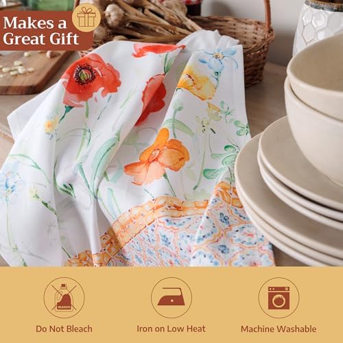 Maison d' Hermine Kitchen Towels Set of 3 Reusable 100% Cotton 27.50" x 20" - Image 5