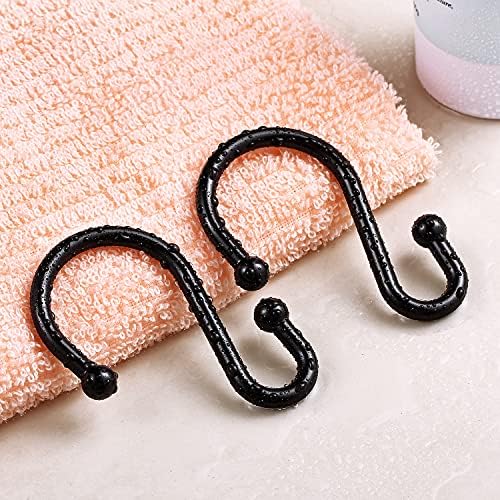 Metal Shower Curtain Hooks, Rust Proof Shower Curtain Rings, S Shaped - Image 6