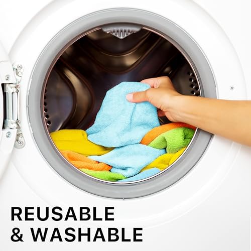 Simple Houseware 12" x 16" Microfiber Cleaning Cloth 20 Pack, 4 Colors - Image 6