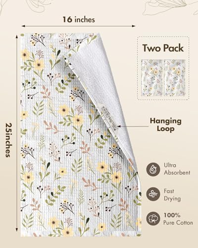 Miss Adola 370GSM Cotton Waffle Kitchen Towels - Image 4