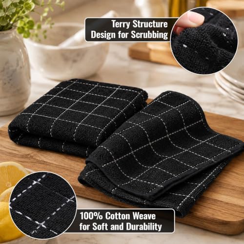 Kitinjoy 100% Cotton Terry Kitchen Towels, 13”x 28” - Image 2