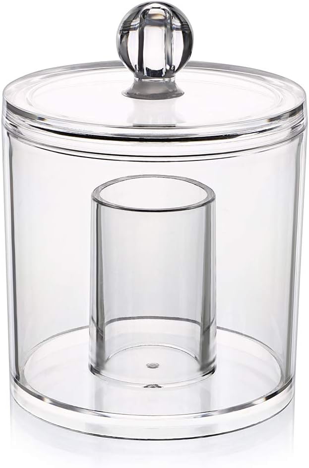 Hipiwe Acrylic Cotton Ball and Swab Organizer - Image 7