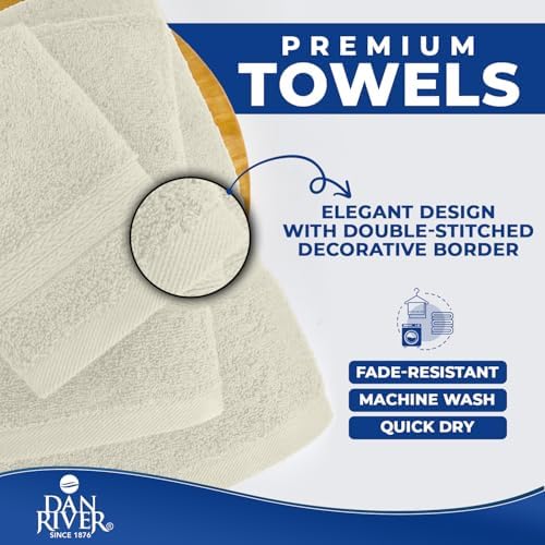 DAN RIVER 8 Piece Luxury Bath Towels - Image 6