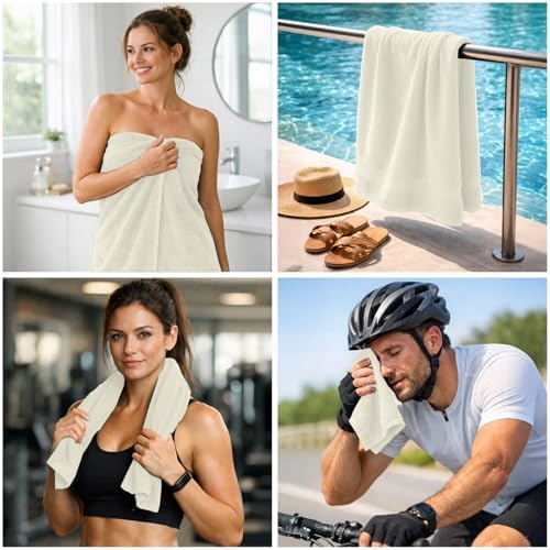 DAN RIVER 8 Piece Luxury Bath Towels - Image 3