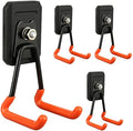 Heavy Duty Magnetic Garage Hooks, 4 Pack Rubber Coated Strong Magnet Hooks by Unknown
