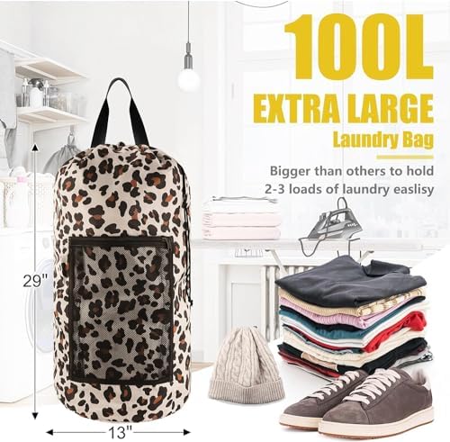 Olosar Laundry Bag Backpack, Dirty Clothes Travel Bag - Image 2