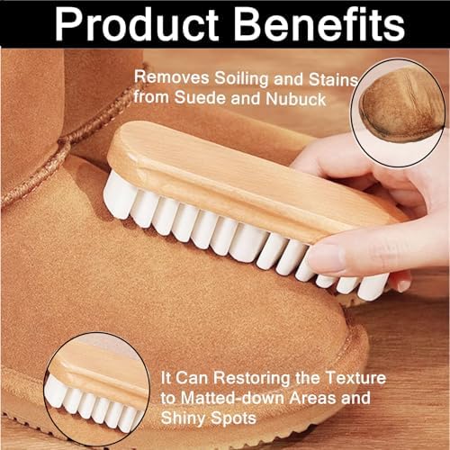 Crepe Suede Rubber Brush for Cleaning Snow Boots – 2025 Upgrade No Water Needed - Image 4
