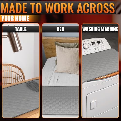 3-Piece Ironing Mat for Table Top, Washer and Dryer, 39.8 x 18.3 in - Image 5