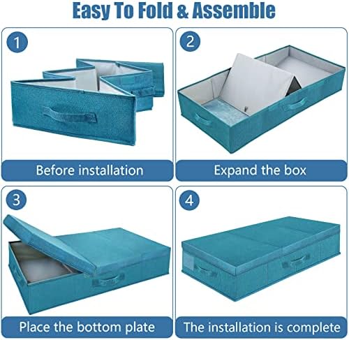 Supowin 2Pack Large Underbed Storage Containers Bin - Image 3