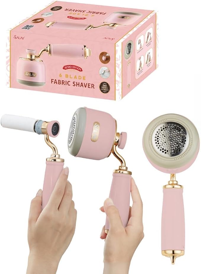 SALAV Retro Edition Rechargeable Fabric Shaver & Lint Roller by SALAV