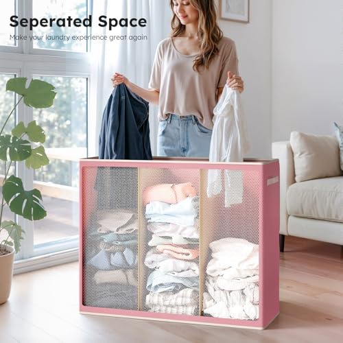 SOLEDI 180L 3-Section Laundry Hamper - Image 3