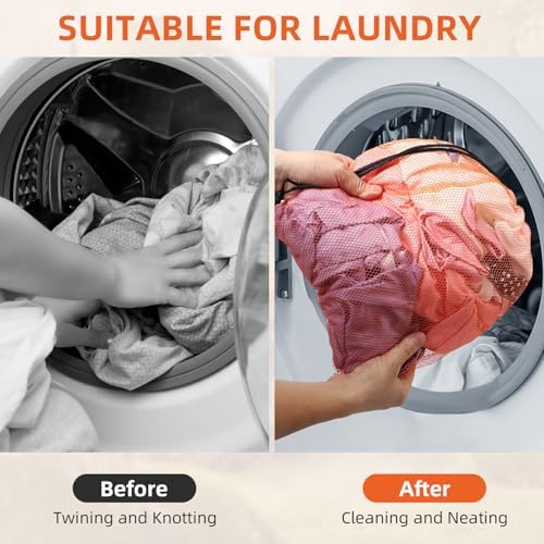 10/20/40/60/100PCS Mesh Drawstring Bag Durable Delicate Mesh Laundry Bag - Image 4