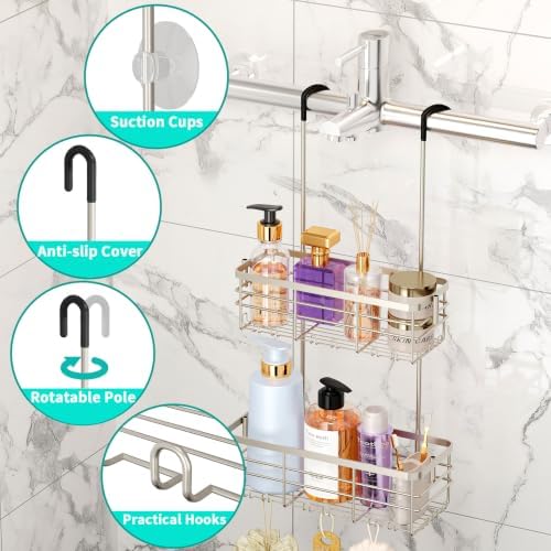 HapiRm Hanging Shower Caddy Organizer - Image 2