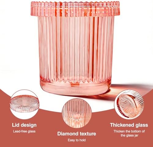 Glass Qtip Dispenser 2 Pack, Pads & Floss Picks, Vanity Makeup Essential - Image 4