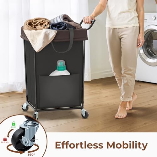 160L Rolling Laundry Hamper - Image 4