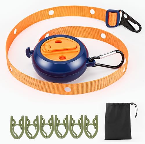 Portable Travel Clothesline, 13.4 ft Retractable Clothes Line by Unknown