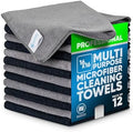 MW Pro Microfiber Cleaning Cloth | Black Gray | 12 Pack | 16” x 16” | All by MicrofiberWholesale