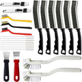 23Pcs Crevice Cleaning Brush Set, Hard Bristle Scrub Brushes Tools by Unimart