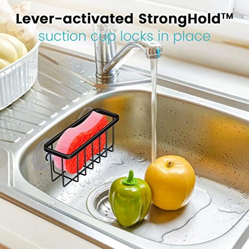 HLOOL Kitchen Sink Sponge Holder, Kitchen Sink Caddy, Sponge Holder - Image 4