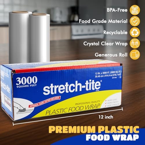 Stretch Tite Plastic Wrap For Food - Image 2